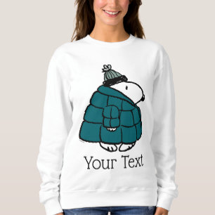 Peanuts   Snoopy Winter Puffer Jacket Sweatshirt
