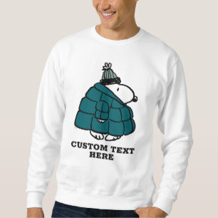 Peanuts   Snoopy Winter Puffer Jacket Sweatshirt