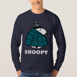 Peanuts   Snoopy Winter Puffer Jacket T-Shirt