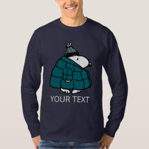 Peanuts   Snoopy Winter Puffer Jacket T-Shirt