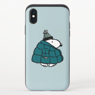 Peanuts   Snoopy Winter Puffer Jacket iPhone X Slider Case