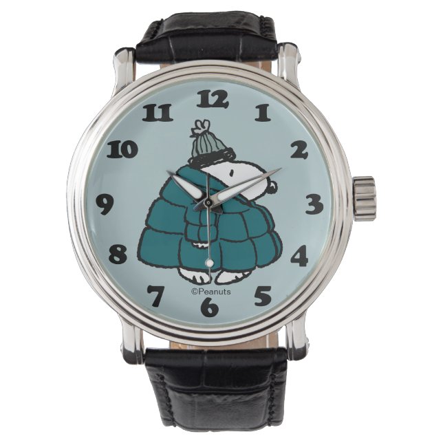 Peanuts | Snoopy Winter Puffer Jacket Watch (Front)