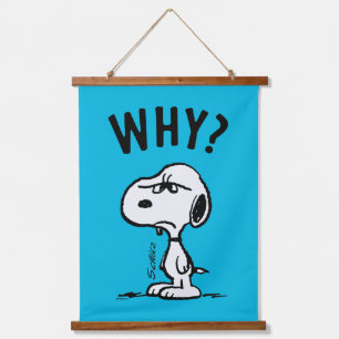 Peanuts   Snoopy Wonders Why? Hanging Tapestry