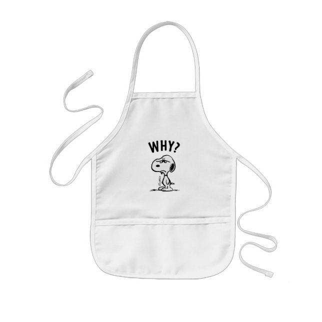 Peanuts | Snoopy Wonders Why? Kids Apron (Front)