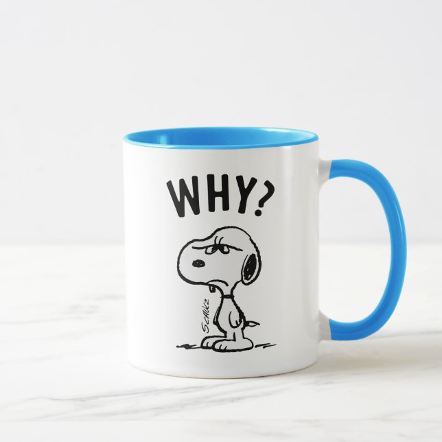 Peanuts | Snoopy Wonders Why? Mug (Right)