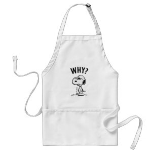 Peanuts   Snoopy Wonders Why? Standard Apron