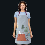 Peanuts | Snoopy & Woodstock | Add Your Name Apron<br><div class="desc">Take a look at this cute Peanuts Nestled in the Woods design featuring Snoopy and Woodstock .</div>