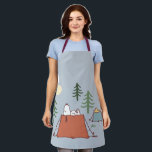 Peanuts | Snoopy & Woodstock | Add Your Name Apron<br><div class="desc">Take a look at this cute Peanuts Nestled in the Woods design featuring Snoopy and Woodstock .</div>