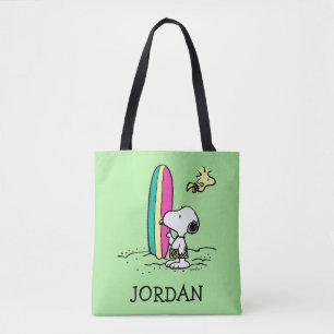 Peanuts   Snoopy & Woodstock   Add Your Name Tote Bag