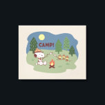 Peanuts | Snoopy & Woodstock at the Campfire Canvas Print<br><div class="desc">Take a look at this cute Peanuts Nestled in the Woods design featuring Snoopy and his campers at the fire.</div>