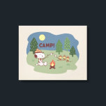 Peanuts | Snoopy & Woodstock at the Campfire Canvas Print<br><div class="desc">Take a look at this cute Peanuts Nestled in the Woods design featuring Snoopy and his campers at the fire.</div>