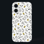 Peanuts | Snoopy & Woodstock B&W Flower Pattern iPhone 16 Case<br><div class="desc">Check out this fun Peanuts design featuring Snoopy and Woodstock.</div>