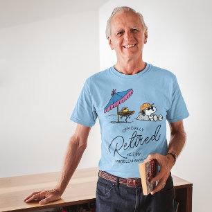 Peanuts   Snoopy & Woodstock Beach I'm Retired T-Shirt