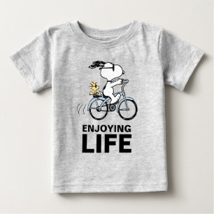 Peanuts Snoopy & Woodstock Bicycle Baby T-Shirt