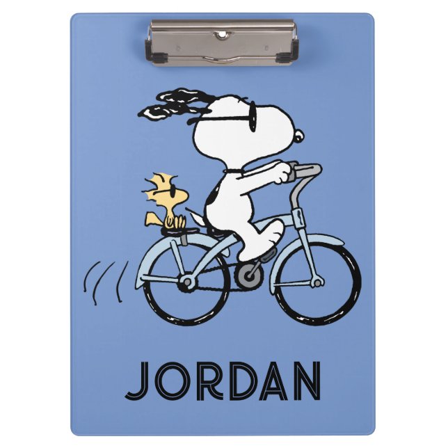 Peanuts | Snoopy & Woodstock Bicycle Clipboard (Front)