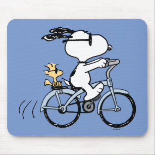 Peanuts   Snoopy & Woodstock Bicycle Mouse Pad