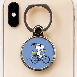 Peanuts   Snoopy & Woodstock Bicycle Phone Ring Stand