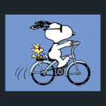 Peanuts | Snoopy & Woodstock Bicycle Poster<br><div class="desc">Check out this awesome Peanuts design featuring Snoopy and Woodstock.</div>