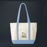 Peanuts | Snoopy & Woodstock Bicycle Tote Bag<br><div class="desc">Check out this awesome Peanuts design featuring Snoopy and Woodstock.</div>
