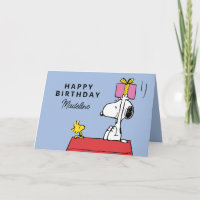 Peanuts | Snoopy & Woodstock Birthday | Add Photo