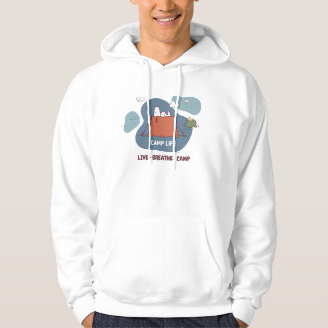 Peanuts | Snoopy & Woodstock Camp Life Hoodie (Front)