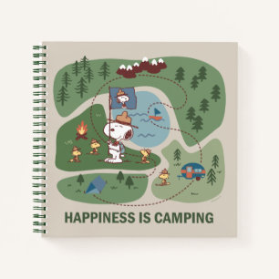 Peanuts   Snoopy & Woodstock Camp Map Notebook