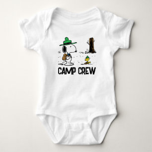 Peanuts   Snoopy & Woodstock Camping Baby Bodysuit