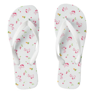 Peanuts   Snoopy & Woodstock Cherry Pattern Flip Flops