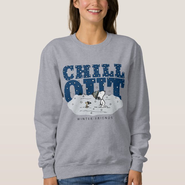 Peanuts | Snoopy & Woodstock Chill Out Sweatshirt (Front)
