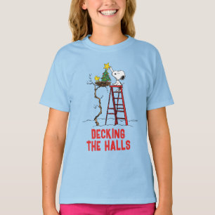Peanuts Snoopy & Woodstock Christmas Tree T-Shirt
