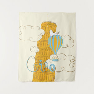 Peanuts   Snoopy & Woodstock Ciao Tapestry