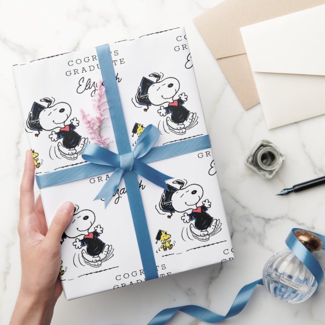 Peanuts | Snoopy & Woodstock Congrats Grad Wrapping Paper (Gifting)