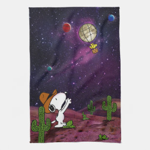 Peanuts   Snoopy & Woodstock Cowboy Kitchen Towel