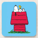Peanuts | Snoopy & Woodstock Doghouse Coaster<br><div class="desc">Check out this fun Peanuts design featuring Snoopy and Woodstock.</div>