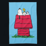 Peanuts | Snoopy & Woodstock Doghouse Kitchen Towel<br><div class="desc">Check out this fun Peanuts design featuring Snoopy and Woodstock.</div>