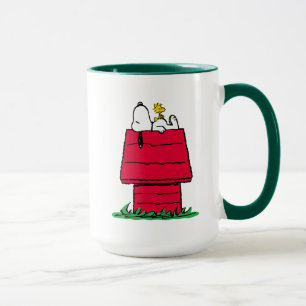 Peanuts   Snoopy & Woodstock Doghouse Mug