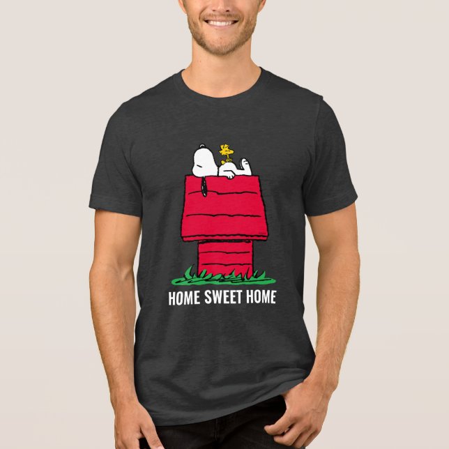 Peanuts | Snoopy & Woodstock Doghouse Tri-Blend Shirt (Front)