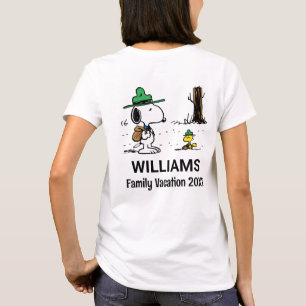 Peanuts   Snoopy & Woodstock Family Vacation T-Shirt