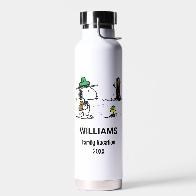 Peanuts | Snoopy & Woodstock Family Vacation Water Bottle (Left)