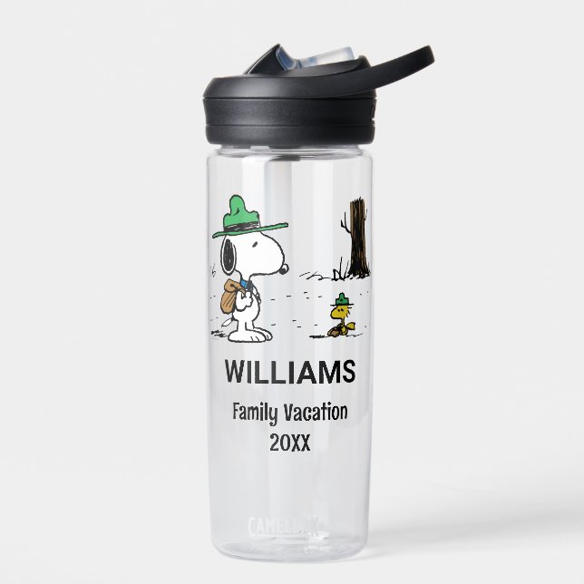 Peanuts | Snoopy & Woodstock Family Vacation Water Bottle (Left)