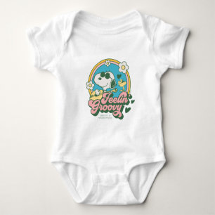 Peanuts   Snoopy & Woodstock Feelin' Groovy Baby Bodysuit