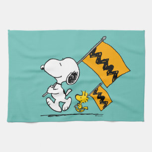 Peanuts   Snoopy & Woodstock Flags Kitchen Towel