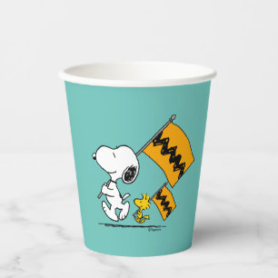 Peanuts   Snoopy & Woodstock Flags Paper Cups