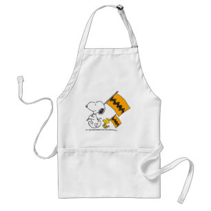 Peanuts   Snoopy & Woodstock Flags Standard Apron
