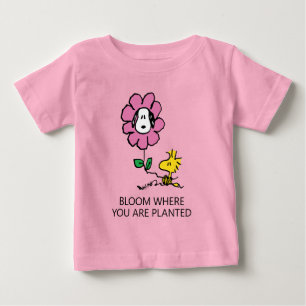 Peanuts Snoopy & Woodstock Flower Baby T-Shirt