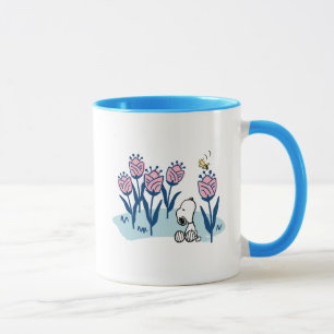 Peanuts   Snoopy & Woodstock Flower Garden Mug