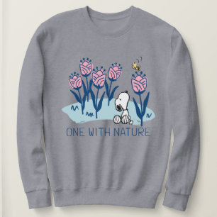 Peanuts Snoopy & Woodstock Flower Garden Sweatshirt