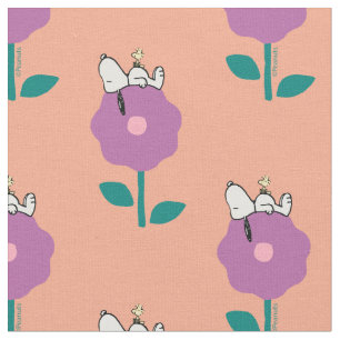 Peanuts Snoopy & Woodstock Flower Whistle Fabric