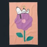 Peanuts | Snoopy & Woodstock Flower Whistle Kitchen Towel<br><div class="desc">Check out this fun Peanuts design featuring Snoopy and Woodstock.</div>