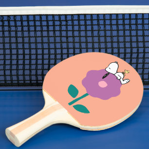 Peanuts   Snoopy & Woodstock Flower Whistle Ping Pong Paddle